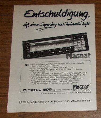 Seltene werbung vintage magnat - seltene,